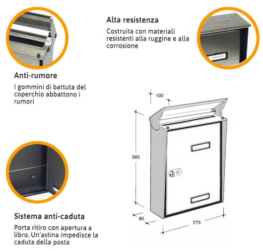 Cassetta Postale - Silmec S90 - Caratteristiche