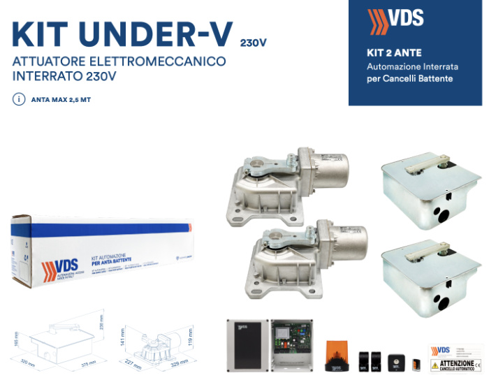 Kit UNDER-V 2 ante 230V