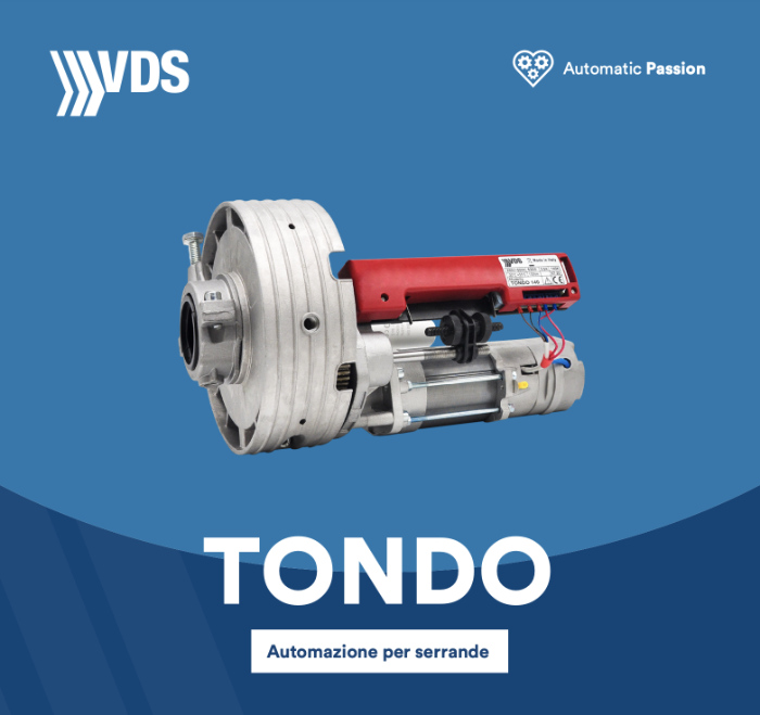 TONDO VDS - Automazione per Serrande Avvolgibili fino a 180 Kg