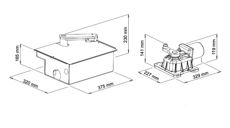 UNDER-V VDS dimensioni