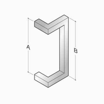 Sellon24® Supporto Per Corrimano In Acciaio Inox, 40 X 40 X