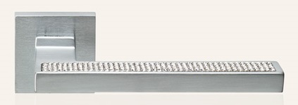 Poignée De Porte Intérieure Linea Calì Twist - Chromé Satiné - Fabriqué En Italie - Design Moderne 2018