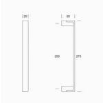 0IT.151.0025 pba Maniglione in Legno e Acciaio Inox AISI 316L