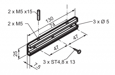 Staffa Supporto Motore Mingardi Micro 02