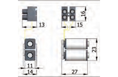 Gruppo Bobine Omec Art.033 - Componente per Serrature Elettriche