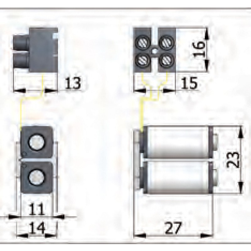 Gruppo Bobine Omec Art.033 - Componente per Serrature Elettriche