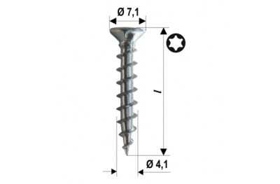 Viti Ferramenta Power Speed TX Pvc Varie Dimensioni 2000pz Heicko Segatori