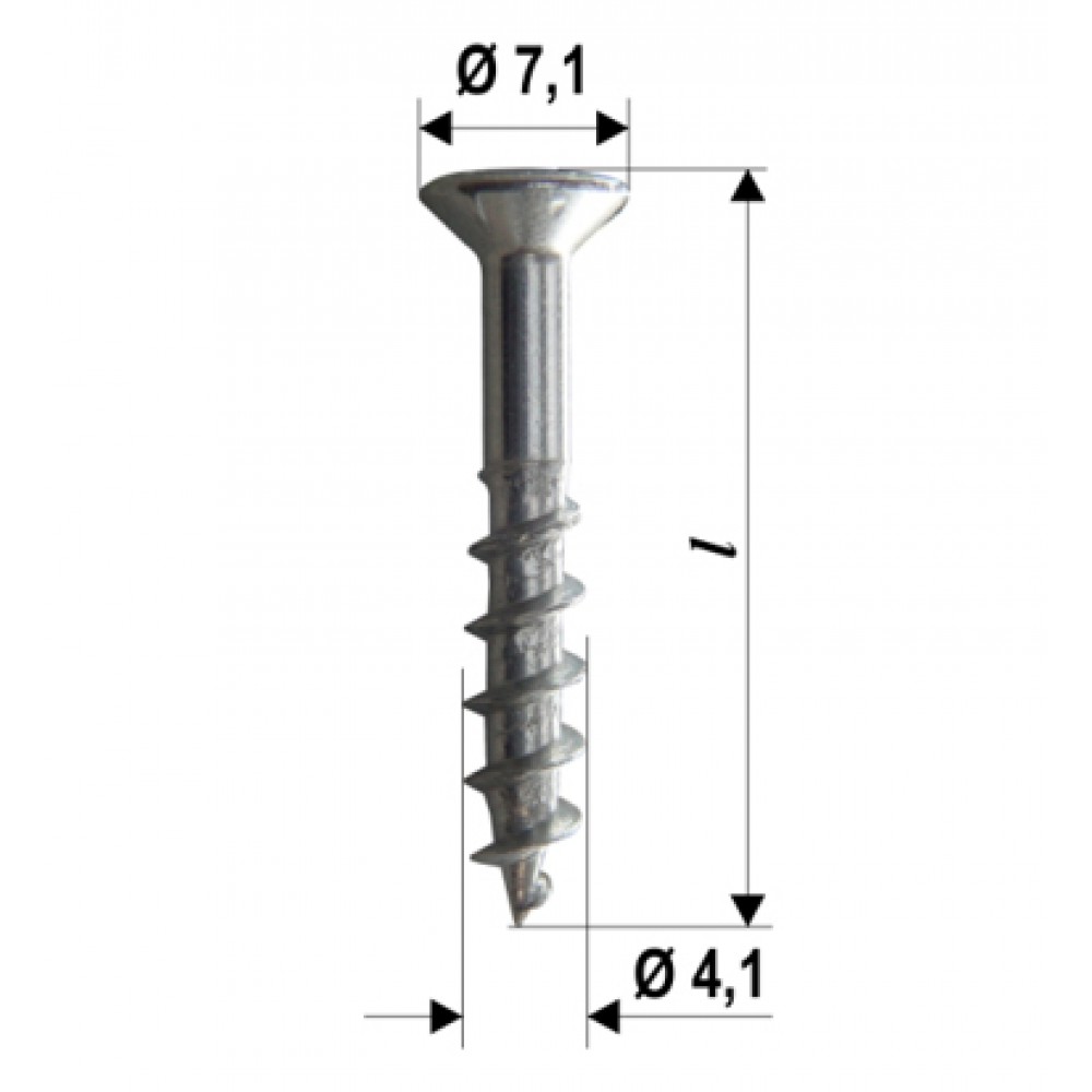 Viti Ferramenta Power Speed PT Pvc Varie Dimensioni 2000pz Heicko Segatori