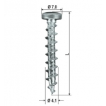 Viti Ferramenta a Testa Tonda Pvc Varie Dimensioni 1000pz Heicko Segatori