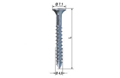 Viti Foranti per Legno Hokus Varie Dimensioni 1000pz Heicko Segatori