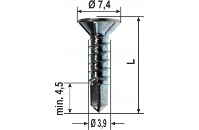 Viti Autoforanti Top As Pvc Varie Dimensioni 2000 pz Heicko