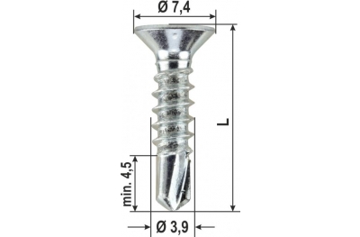 Viti Autoforanti NoRi Top Silver Pvc Varie Dimensioni 2000 pz Heicko