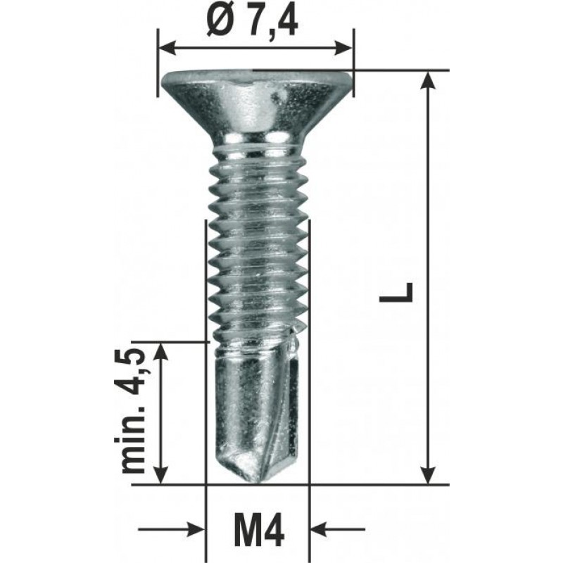 Viti Autoforanti Metric Pvc Varie Dimensioni 2000 pz Heicko