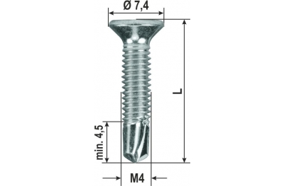 Viti Autoforanti Metric TX Pvc Varie Dimensioni 2000 pz Heicko