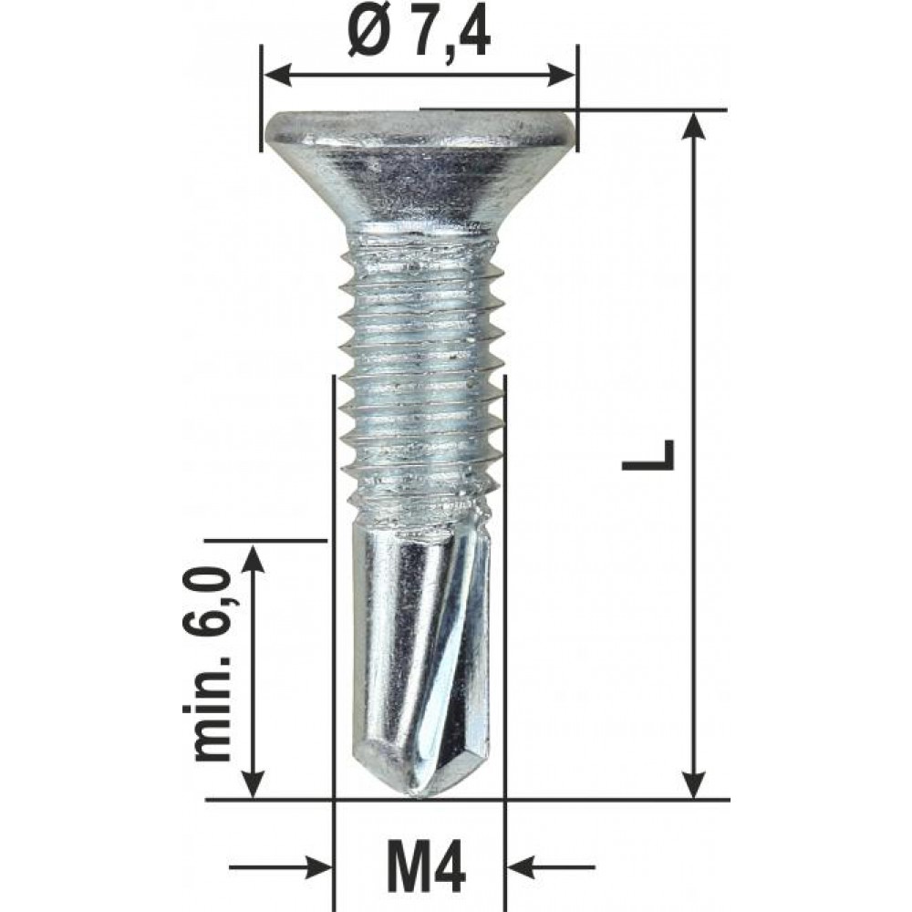 Viti Autoforanti Metric Eco Pvc Varie Dimensioni 2000 pz Heicko