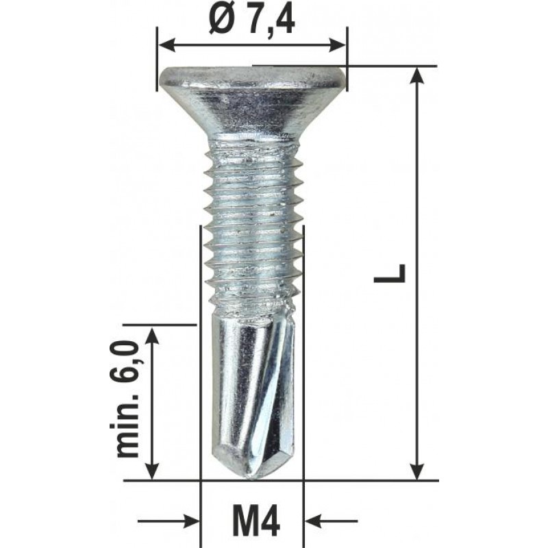 Viti Autoforanti Metric Eco Pvc Varie Dimensioni 2000 pz Heicko