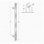 200.IT.041 pba Maniglione in Acciaio Inox AISI 316L