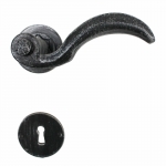 2015 Maniglia Medievale in Ferro Battuto per Porte su Rosetta Lorenz Ferart