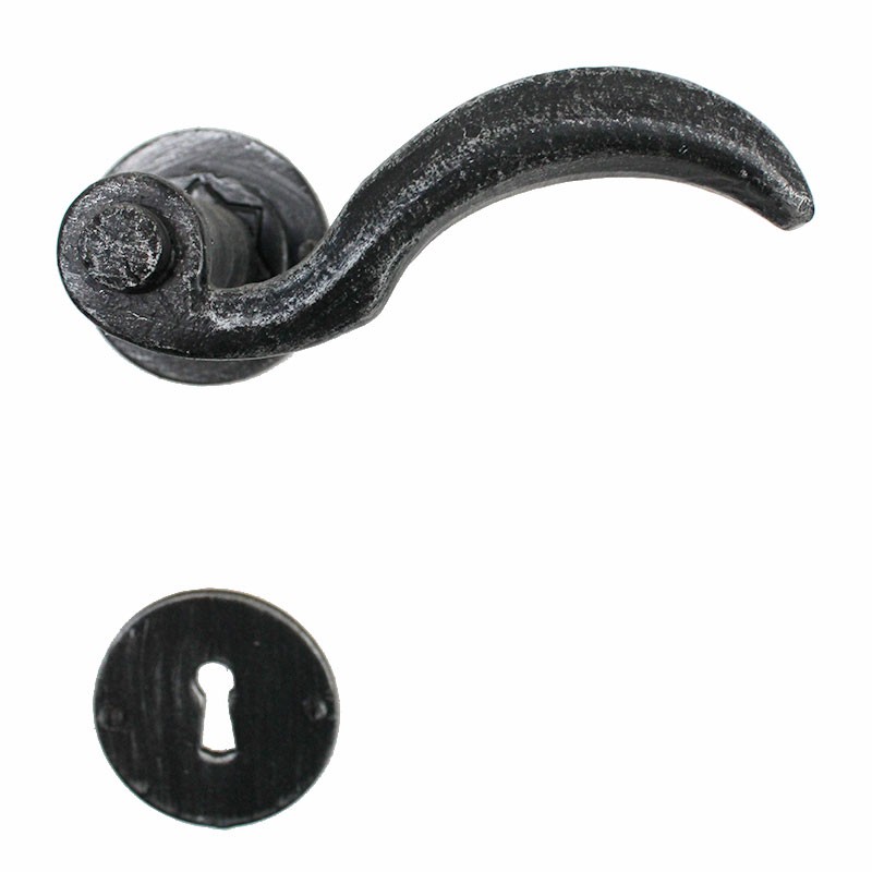 2015 Maniglia Medievale in Ferro Battuto per Porte su Rosetta Lorenz Ferart