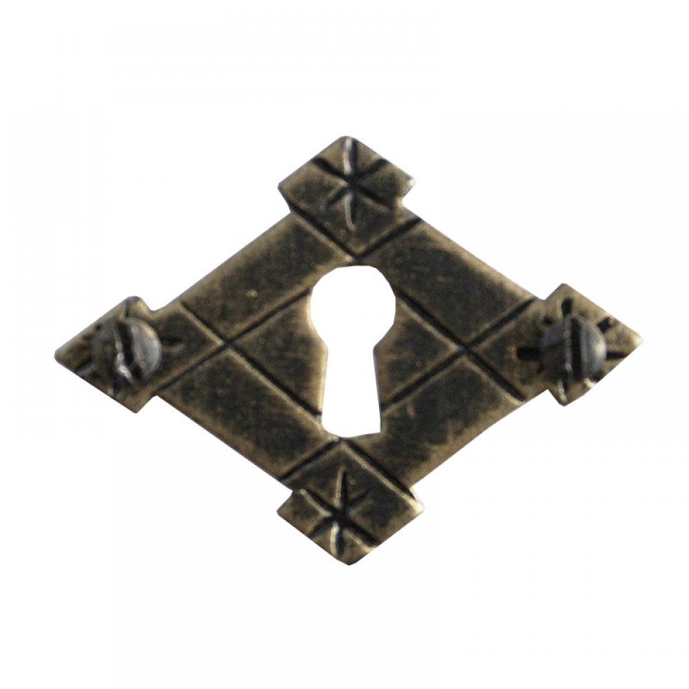 3174 Bocchetta Artigianale in Ferro Battuto per Mobili Lorenz Ferart