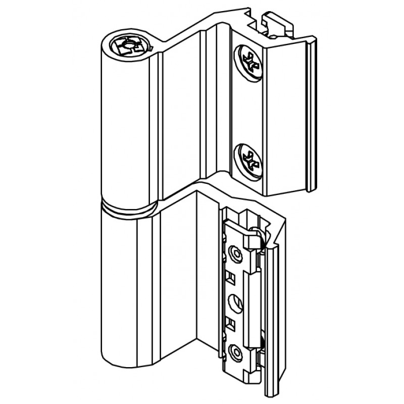 Cerniera Flash Base C.E. Art.00128U Giesse; Camera Europea, per Alluminio