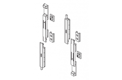 Coppia Catenacci Giap Art.02131K Giesse; Silver PWS, per Serie R40