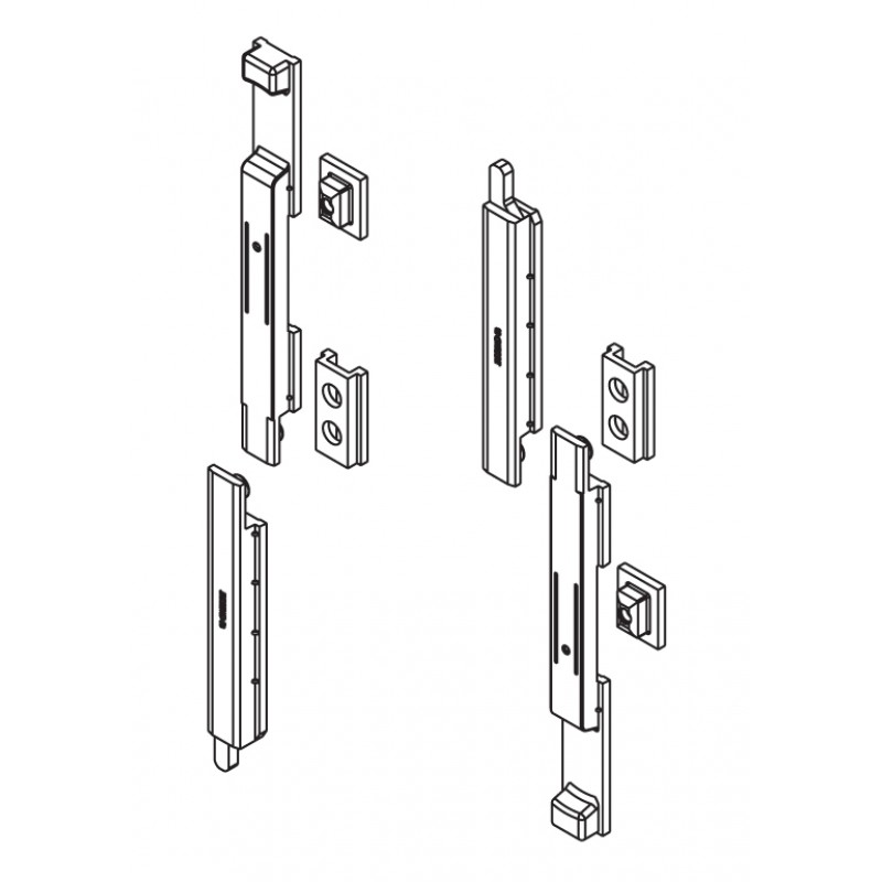 Coppia Catenacci Giap Art.02131K Giesse; Silver PWS, per Serie R40