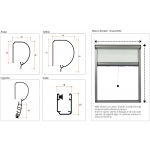 Acqua Tenda a Molla con Tessuto Filtrante in Poliestere Ingombro 34mm Living Bettio