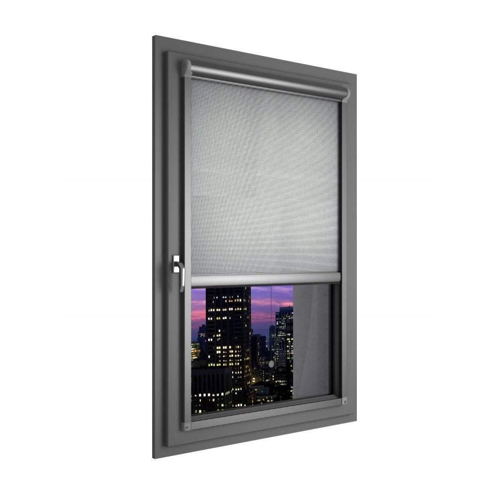 Tenda avvolgibile oscurante per finestre e porte GOTOTO impermeabile montaggio semplice 90 x 160 cm bianco