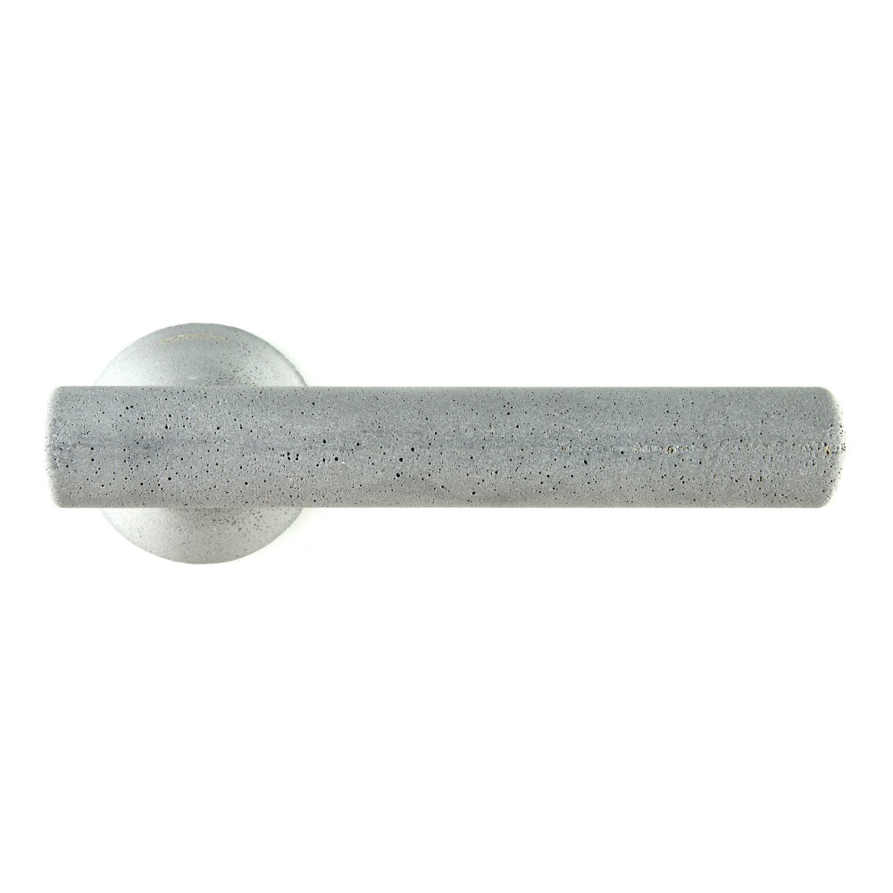 Alba Cromo Lucido e Satinato Maniglia per Porta su Rosetta di Design Made in Italy Colombo Design