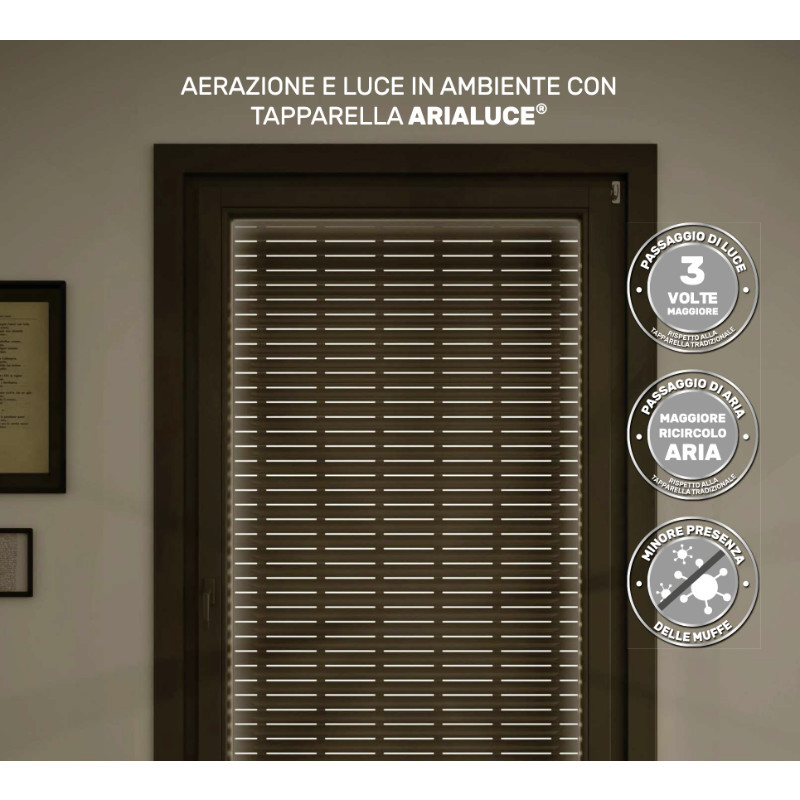 AriaLuce 50 Pinto Tapparella in Alluminio Coibentato Media Densità