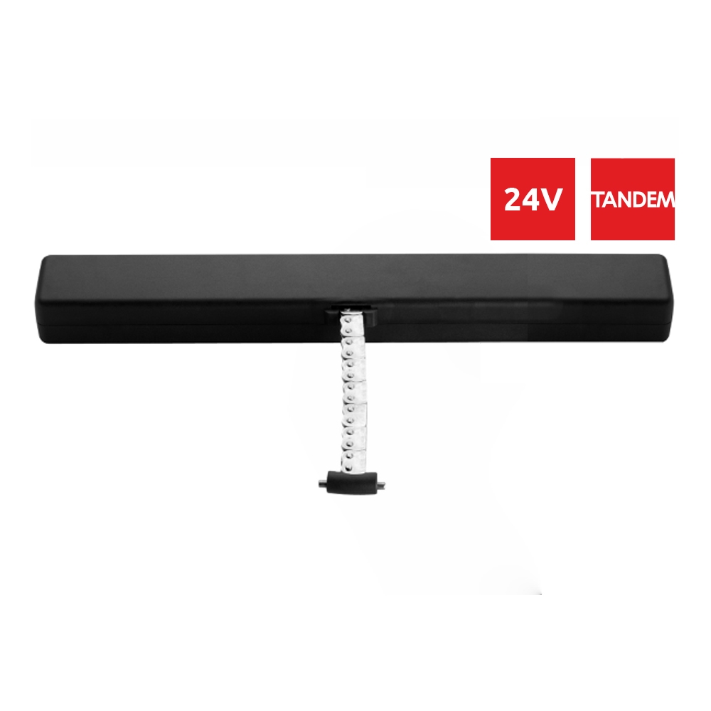 Attuatore a Catena C20 Tandem 24V Standard 2 Punti di Spinta Corsa 360mm Topp