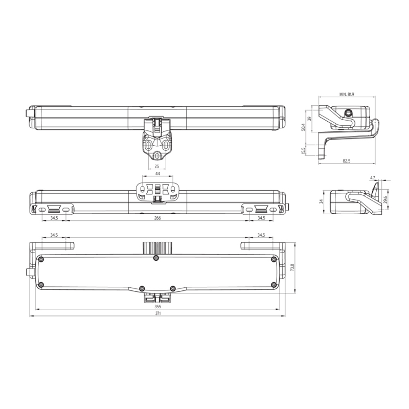 Attuatore a Catena Kato 253 Nekos 230V 250N Corsa Selezionabile 240/360mm