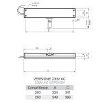 Attuatore a Catena Micro S WAY Mingardi 230V Corsa 200-250mm