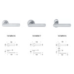 Aura Reguitti Maniglia per Porta su Rosetta Rotonda in Zama