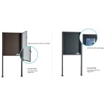 Bacheca Porta Avvisi Autoportante con Pali SB3 Silmec