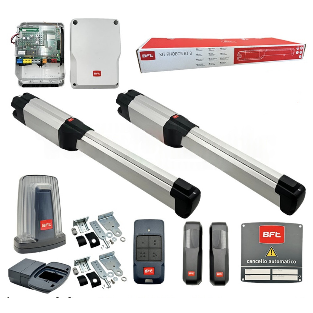 BFT PHOBOS BT B25 SMART KIT Automazione Cancelli Battenti 24V 400kg