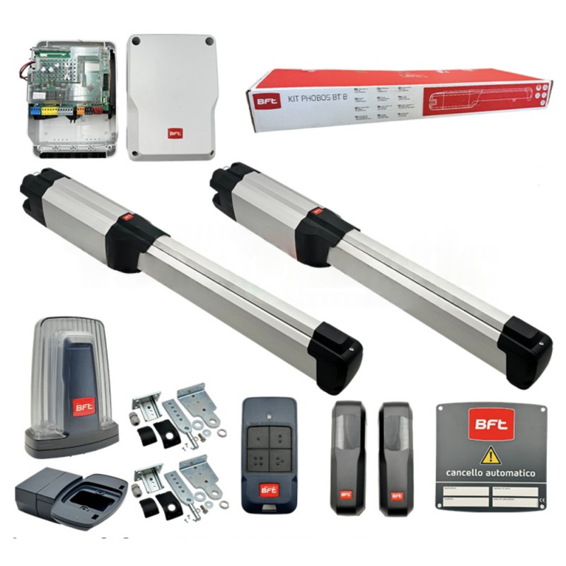 BFT PHOBOS BT B25 SMART KIT Automazione Cancelli Battenti 24V 400kg
