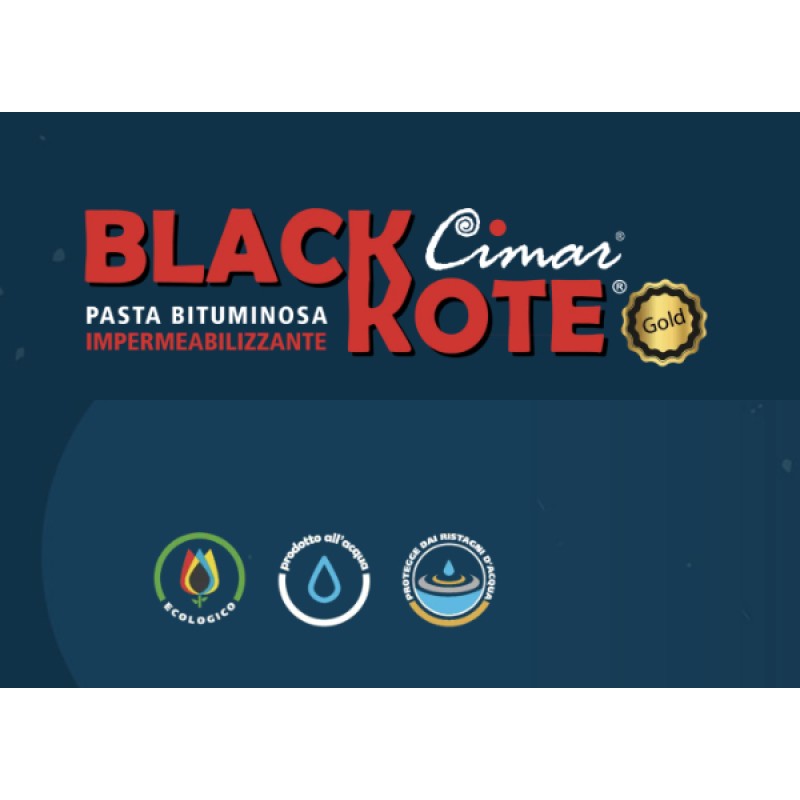 Bitume Liquido Impermeabilizzante Blackkote Gold Cimar