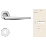 Brixia Zincral Linea Calì Maniglia per Porta Interna