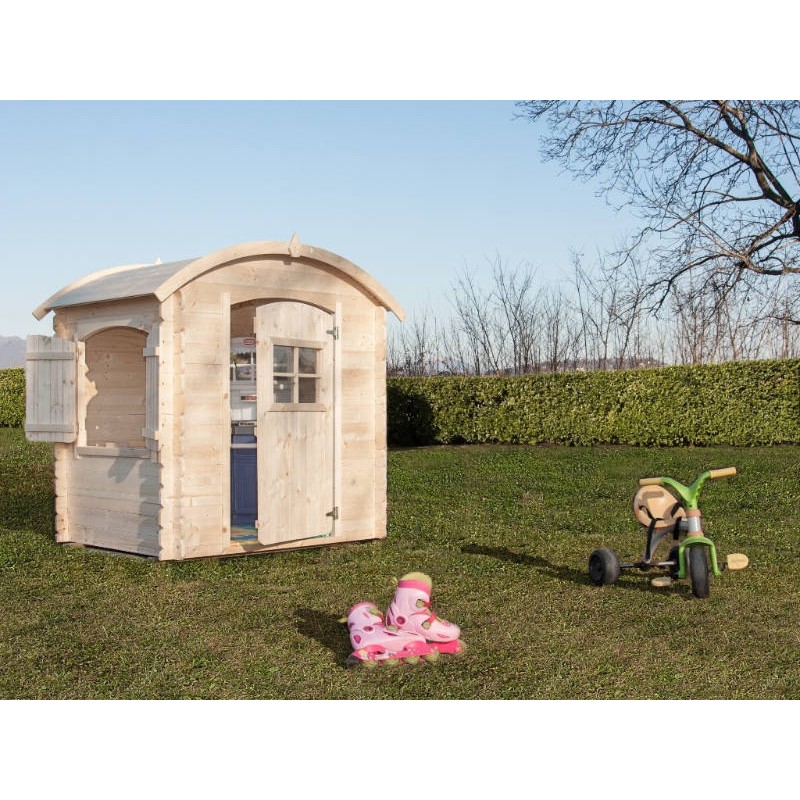 Casetta per Bambini da Giardino Emily 94x118 Legno di Pino