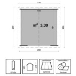 Casetta Porta Attrezzi in Legno 200x200 cm Giulia Losa