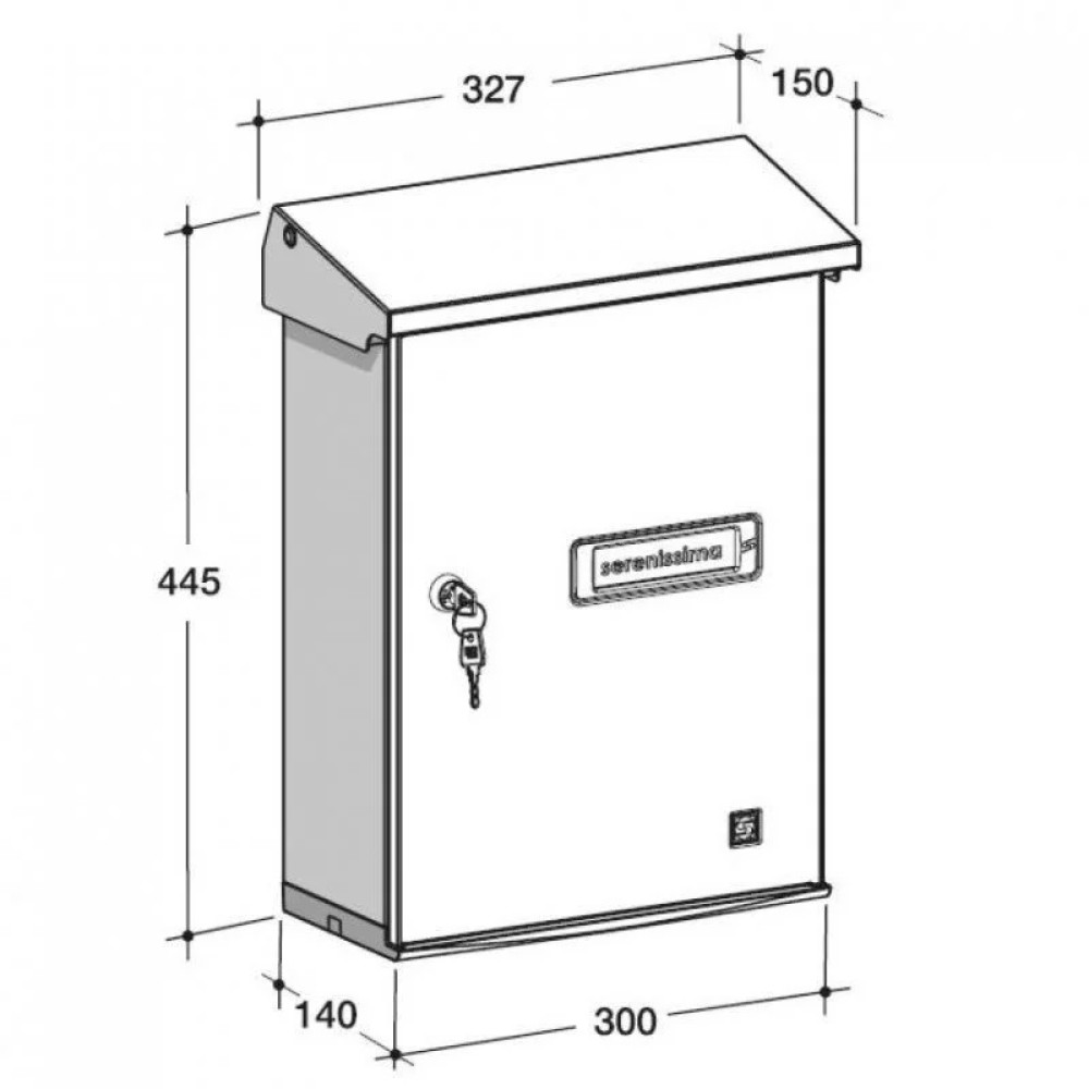 Assorted Collections Cassetta Postale A Parete, Cassetta Postale In Acciaio Con Serratura E 2 - Foto 8