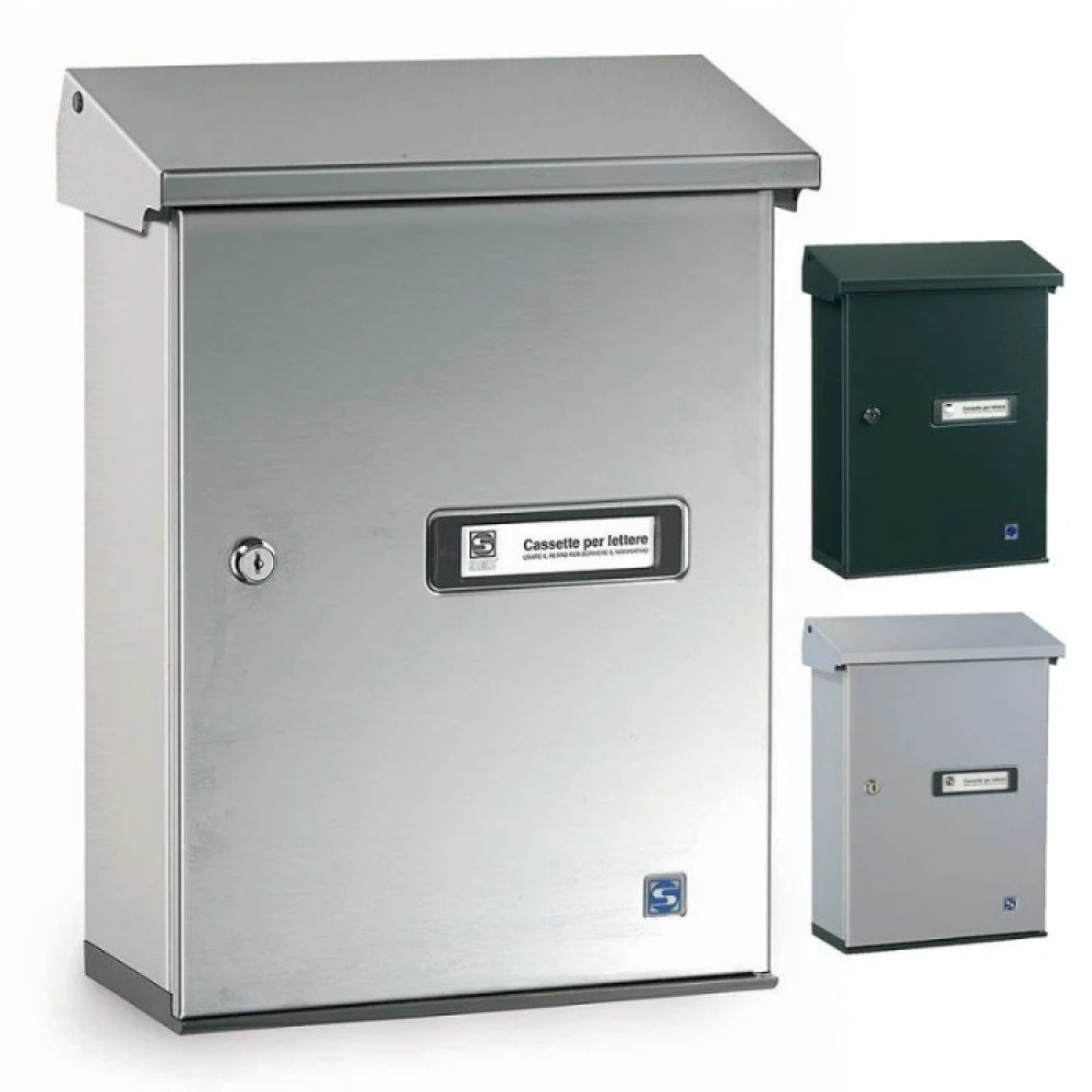 Assorted Collections Cassetta Postale A Parete, Cassetta Postale In Acciaio Con Serratura E 2 - Foto 9