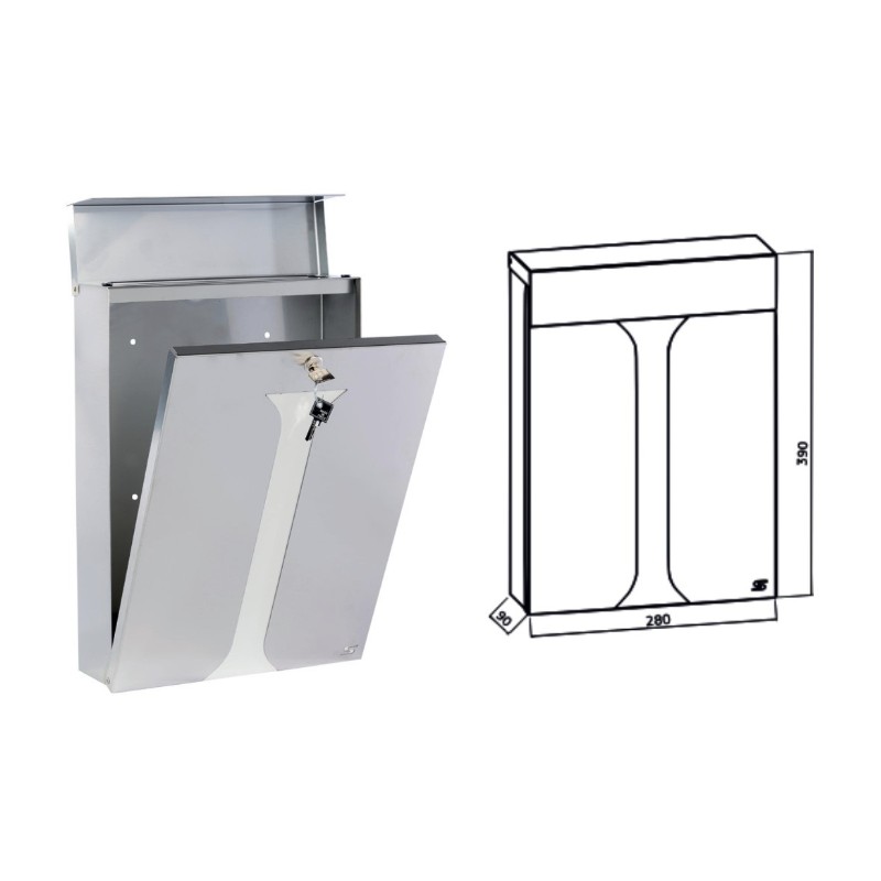 Cassetta Postale Moderna S23 Silmec Singola Formato Rivista