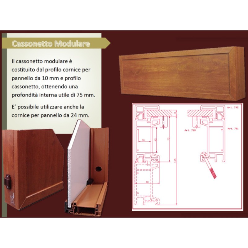 Cassonetti Tapparelle in PVC Coibentati su Misura