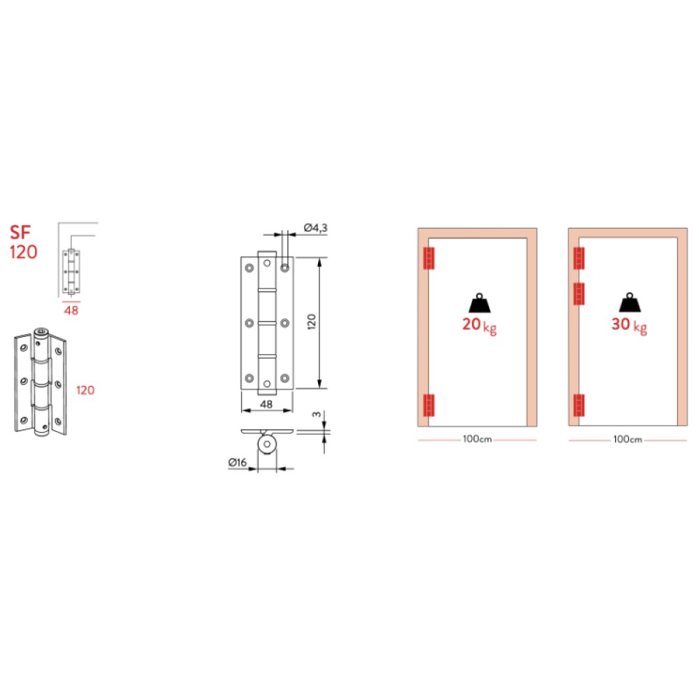 Cerniere Per Timone 20x36mm, 10 Pezzi - Modellbau Lindinger