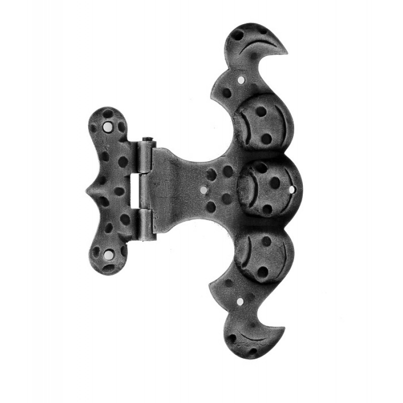 Cerniera con Piastra 175x80mm per Porte e Finestre Galbusera in Ferro Battuto