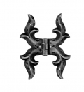 Cerniera Doppia 145x110mm per Porte e Finestre Galbusera in Ferro Battuto