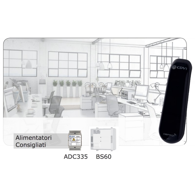 Controllo Accessi Lettore Autonomo STAR1M Mifare Antivandalo in Policarbonato CDVI